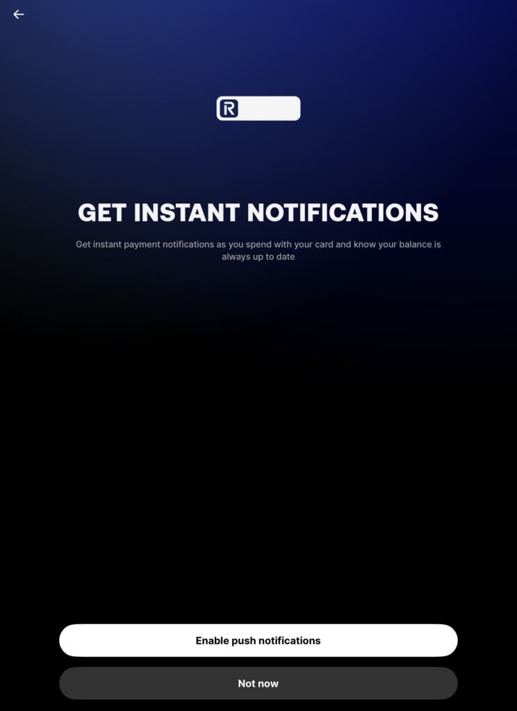 فتح حساب بنكي مغلق وتأمين صحي أونلاين مع باقة Fintiba Plus للحصول على مستندات الفيزا الألمانية الموافقة على تفعيل إشعارات Revolut لتلقي التحديثات والإشعارات البنكية أولا بأول