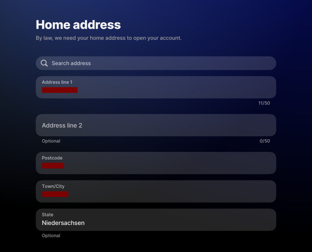 فتح حساب بنكي مغلق وتأمين صحي أونلاين مع باقة Fintiba Plus للحصول على مستندات الفيزا الألمانية تأكيد التفاصيل الدقيقة لعنوان السكن في تطبيق Revolut
