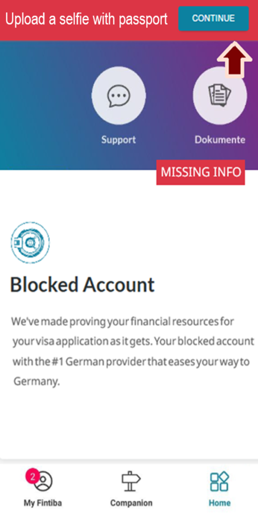 فتح حساب بنكي مغلق وتأمين صحي أونلاين مع باقة Fintiba Plus للحصول على مستندات الفيزا الألمانية