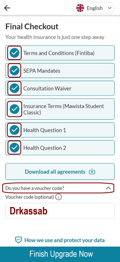 فتح حساب بنكي مغلق وتأمين صحي أونلاين مع باقة Fintiba Plus للحصول على مستندات الفيزا الألمانية