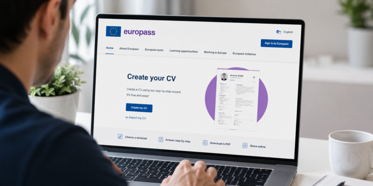 كيفية إنشاء السيرة الذاتية بشكل احترافي على Europass