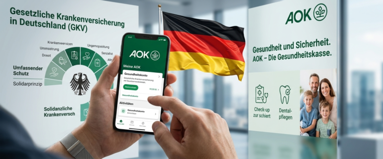 الدليل الشامل للتسجيل في تأمين AOK الحكومي في ألمانيا للطلاب والموظفين